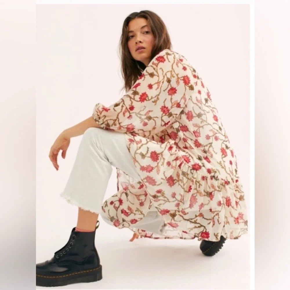 Free People Keeping Up With Kara Sheer Tunic - Picture 4 of 11